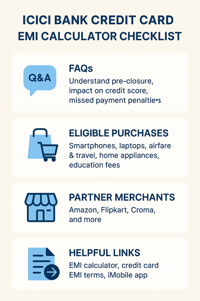 ICICI Bank Credit Card EMI Calculator