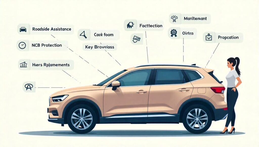 car insurance add-ons for women drivers