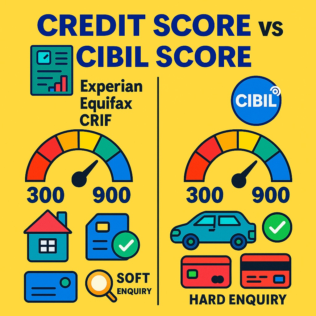 difference between credit score and CIBIL score