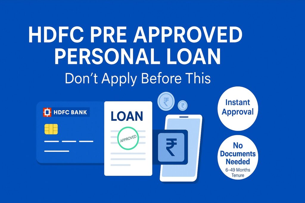 HDFC pre approved personal loan