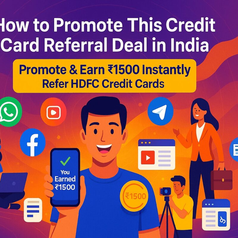 Earn ₹1500 Fast: Best Credit Card Referral Deal in India